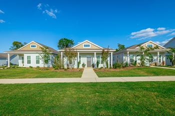 Private porch on cottage at anthem luxury rentals and apartments in huntsville, al